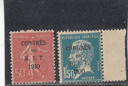 France - Année 1930 - Neuf** - N°YT 264/65** - Réunion Du BIT à Paris - Unused Stamps