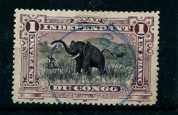 Eléphant : N° 26B  ( Obl. En Bleu ) - Used Stamps