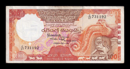 Sri Lanka 100 Rupees 1988 Pick 99b Mbc Vf - Sri Lanka