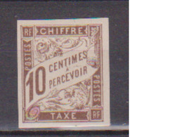 EMISSIONS GENERALES         N°  YVERT  :   TAXE   19      NEUF AVEC  CHARNIERES      ( CH   1/10 ) - Postage Due