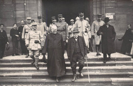 [68] MASEVAUX Église St-Martin 02 1918 Clemenceau, Joseph Dornstetter Curé, Et Le Général Mordaq - Guerre 1914-18