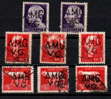 1945 - Italia - Venezia Giulia AMG-VG 8 X 2 + 9 X 3 + 10 X 3 Democratica     ------- - Usados