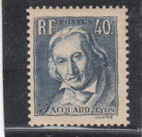 France - Année 1934 - Neuf** - N°YT 295** - Joseph Marie Jacquard - Unused Stamps