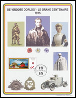 CS / HK - DUOSTAMP° / MYSTAMP° - Le Grand Centenaire / Het Grote Eeuwfeest / Das Große Hundertjährige Jubiläum - 23-03 - Herdenkingskaarten - Gezamelijke Uitgaven [HK]