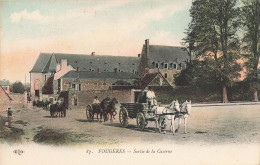 Fougères * La Sortie De La Caserne Militaire * Militaria Attelage - Fougeres