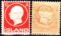 ICELAND / ISLAND 1912 Frederik VIII, 10A, MVLH - Unused Stamps