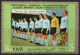 YEMEN, Arab Republic 1970 - 1v - MNH - World Cup Football - England Team - Soccer - Calcio Voetbal - Fútbol - 1970 – Mexico