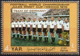 YEMEN, Arab Republic 1970 - 1v - MNH - World Cup Football - Germany Team - Soccer - Calcio Voetbal - Fútbol Deutschland - 1970 – Mexique