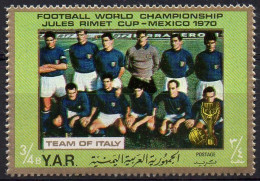 YEMEN, Arab Republic 1970 - 1v - MNH - World Cup Football - Italy Team - Soccer - Calcio Voetbal - Fútbol Italia - 1970 – Mexico