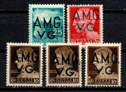 1945 - Italia - Venezia Giulia AMG-VG 1 + 2 X 2 + 4 + 19  Democratica     ------- - Ungebraucht