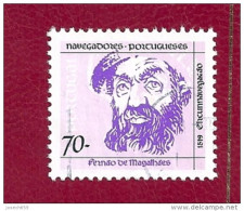 N° 1935 Navigateurs Portugais Fernao De Magalhaes  Timbre Portugal Oblitéré 1993 - Usati