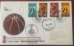 TURKEY,TURKEI,TURQUIE ,2010 FIBA WORLD BASKETBALL CHAMPIONSHIP FOR MEN ANKARA ,2010 ,FIBA COVER FDC - FDC