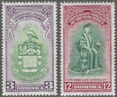 Dominica. 1951 Inauguration Of BWI University College. MH Complete Set. SG 118-119 - Dominica (...-1978)