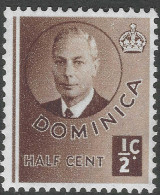 Dominica. 1951 KGVI. ½c MH. SG 120 - Dominica (...-1978)