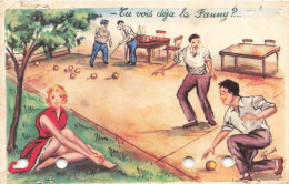 FANTAISIES - Hommes - Tu Vois Déjà La Fanny - Colorisé - Carte Postale Ancienne - Hommes