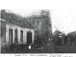 Campagne 1914-1915 Ruines De Langemarck Rue De Clerken - Langemark-Pölkapelle