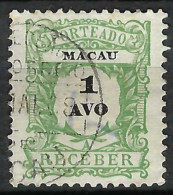 MACAO Taxe Ca.1914:  Le Y&T 23A Obl. - Strafport