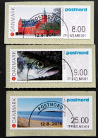 DENMARK 2016 HALLFRIM 2016  ATM Labels O   MiNr.93-95       ( Lot  H 1984 ) - Vignette [ATM]