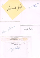 JEUX OLYMPIQUES - AUTOGRAPHES DE MEDAILLES OLYMPIQUES - CONCURRENTS DE SUISSE  - - Autografi