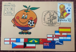 TURKEY,TURKEI,TURQUIE ,1982 ALEMANIA - ITALIA FINAL DE LA COPA  ,ITALIA CAMPEON ,POSTCARD - FDC