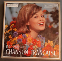 Coffret De 10 Disques Vinyles, PANORAMA DE LA CHANSON FRANCAISE - DINAGROOVE - RCA VICTOR 1964, 1 Chanson Rayée - Collections Complètes