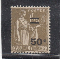 France - Année 1934 - Neuf** - N°YT 298** - Type Paix (n°287) Surchargé - Nuevos