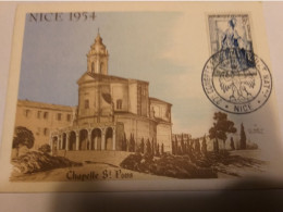 Yver Et Tellier N°956 Sur Carte Postale ( 27eme Congrés Ex.philatélique Nationale à Nice ). - Otros & Sin Clasificación