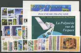 Polynesie Annees Completes (1992) N 399 A 425 Et BF 19 A 20 (Luxe) - Volledig Jaar
