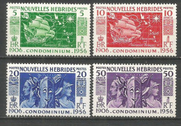 NUEVA HEBRIDES YVERT NUM. 167/170 ** SERIE COMPLETA SIN FIJASELLOS - Unused Stamps