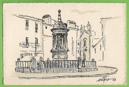 Elvas - Fonte Da Misericórdia Na Praça Salazar - Ilustrador - Ilustração - Portugal - Portalegre
