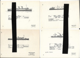 30 Fiches Techniques De Bateaux UTGARD SHIP ARCHIVES BERLIN  W 35 GERMANY N0161 - Otros Planes