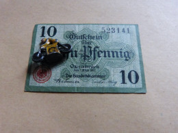 WW1 - Période De Guerre 1ere Guerre Mondiale Billet 10 Pfg  Pfennig  Osnabrück - 1-2 Frank