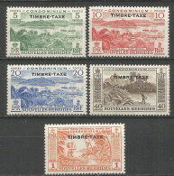 NUEVA HEBRIDES  TAXE YVERT NUM. 36/40 ** SERIE COMPETA SIN FIJASELLOS - Postage Due