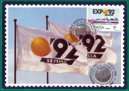 España. Spain. 1987. Exposicion Filatelica RUMBO AL 92. Sevilla - Máquinas Franqueo (EMA)