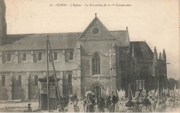 Elven * 1905 * La Procession De La 1ère Communion , L'église * Villageois - Elven