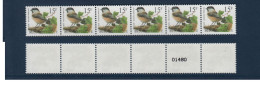 Belgique, België, **, Yv 2732, Mi 2785, **, Bande De 6 Avec 1 Numéro, R83 - Coil Stamps