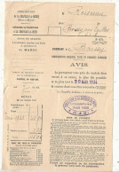 Perception De La Chapelle La Reine, 77, Boissy Aux Cailles, 1934, Avis, 2 Scans, Frais Fr 1.75e - Non Classés