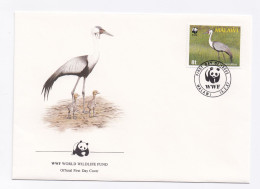 ENVELOPPE DE MALAWI DU 16/02/1987 WWF GRUE CARONCULEE - Malawi (1964-...)