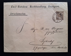 Württemberg 1890, Private Drucksache 3 Pf. STUTTGART - Briefe U. Dokumente