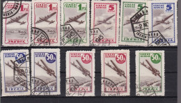 11 Vignettes Oblitérés Ibéria  Poste Aérienne   Espagne - Used Stamps