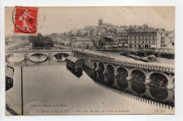 - CPA La Sarthe Et LE MANS (72) - Vue Prise Du Quai De L'Amiral-Lalande 1907 - Edition Joniaux - - Le Mans