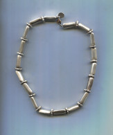 Beau Collier Perles Oblongues - argent ? - Necklaces/Chains