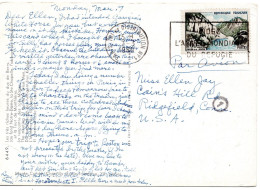 70838 - Frankreich - 1960 - 0,65F Sioule-Tal EF A LpAnsKte PARIS - ... -> Ridgefield, CT (USA) - Briefe U. Dokumente