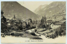 12521  -   Suisse -   ORSIERES  Et Le  Val Ferret  :     Vue Du Village  Circulée En 1908 - Orsières
