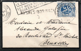 285 Op Brief Gestempeld Met Griffe WASMES-BORNAGE - 1929-1937 Lion Héraldique