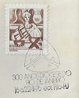 Brazil 1976 Cover With Commemorative Postmark Cancel 300 Years Of The Diocese Of Rio De Janeiro Religion Christianity - Brieven En Documenten