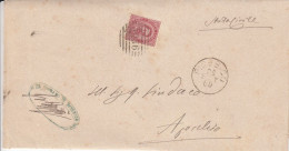 Italien Brief Aus Dem Jahr 1889 Von Piobbico Nach Apecchio Ziffernstempel 3066 - Oblitérés