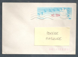 France, Distributeur, 198, LISA, Type C, Oblitéré, TTB, 1 Enveloppe - 1990 Type « Oiseaux De Jubert »