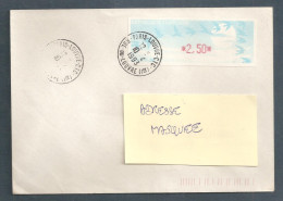 France, Distributeur, 198, LISA, Type C, Oblitéré, TTB, 1 Enveloppe - 1990 « Oiseaux De Jubert »