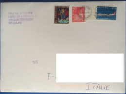 HELVETIA COVER TO ITALY - Covers & Documents